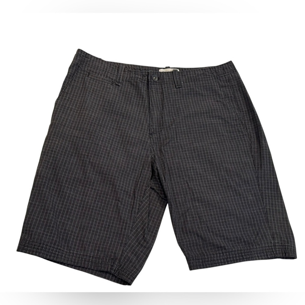 Men’s Calvin Klein Black & White Striped Chino Shorts: Size 34